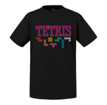 T-Shirt Enfant Tetris Jeux Vidéo Retro Gaming Vintage