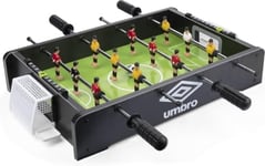 Umbro Kicker Jeu de Baby Foot-Modèle de Table-avec 12 Joueurs-2 Balle Babyfoot-Noir, Kickertisch-Tischfußball