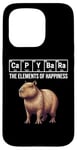 iPhone 15 Pro Capybara The Elements Of Happiness Periodic Table Chemistry Case