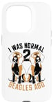 Coque pour iPhone 15 Pro J'étais normal il y a 2 Beagles Dog