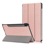 (Tab S8 11 tuuman Rose Gold) Samsung Galaxy Tab S8 S7 S6 Lite -kotelolle Taitettava jalusta Folio Smart Cover Samsung Galaxy Tab S8 S7 S6 Lite 11 tuuman tabletille