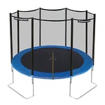 Ultrasport Trampoline jardin Jumper, Ø 366 cm, avec tapis saut, ressorts, filet sécurité, poteau filet rembourré et protection bords, résistant aux intempéries, charge maximale 150 kg, Bleu