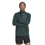 Adidas X-City 1/4 Zip Trøye Grønn med Reflekser for Løping - Komfort og Sikkerhet