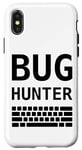 Coque pour iPhone X/XS Bug Hunter & Clavier Software Test Ingenieur Design
