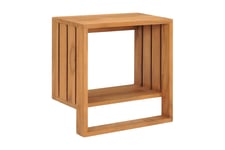 Vegghengt håndklestativ 35x20x35 cm heltre teak - Baderomstilbehør