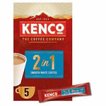 Kenco 2in1 Smooth White Instant Coffee Sachets (Pack of 7, Total 35 Sachets)