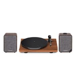 Ruark MR1 MKII Speakers with Pro-Ject E1 Phono - Rich Walnut / Walnut