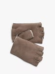 Celtic & Co. Sheepskin Fingerless Gloves, Walnut