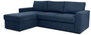 Argos Home Miller Left Hand Corner Chaise Sofa Bed - Navy