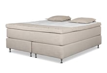 Classic Beds - Eton 300 Kontinentalsäng (180 cm, Medium / Medium, Moa Ljusgrå)