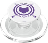 Marvel Avengers Hawkeye Find Your Power Logo PopSockets PopGrip pour MagSafe