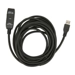 USB 3.0 -jatkokaapeli musta 16,4 jalkaa 5 Gbit per sekunti uros-naaras USB-aktiivinen USB-jatkojohto hub-hiirinäppäimistölle