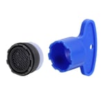 M18.5 Faucet Aerators with Faucet Aerator Key Removal Wrench for Kitchen Blue