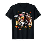 Turkey Moo Cow Funny Thanksgiving Costume T-Shirt