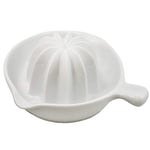 KAI Select Premium Presse-Pamplemousse en porcelaine avec revêtement en Silicone antidérapant sur Le Fond - Dimensions 17 x 15,6 x 6,6 cm - Presse-Agrumes Presse à Fruits Manuel