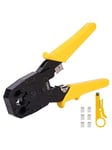 Deli Tools Ethernet Crimper 4/6/8P RJ45/RJ14/RJ12/RJ9 EDL2468 (yellow)