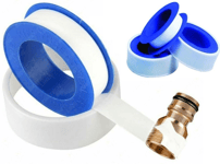 PTFE Teflon Threaded Sealing Tape Adhesive Plumbers Water Tight 10m x 12mm 3Pc