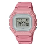 Wristwatch CASIO ILLUMINATOR W-218HC-4AVDF Silicone Pink Chrono Alarm