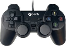 Gamepad C-Tech Callon För Pc/Ps3, 2X Analog, X-Ingång, Vibration, 1,8 M Kabel, Usb