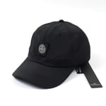 Stone Island Baseball Cap Unisex Herr Dam Justerbar Sommar Utomhus Sport Mössa  (FMY) Black