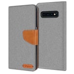 Etui Coque Pour Samsung Galaxy S10 Plus Étui à Clapet Portable Rabattable