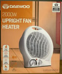 Electric Upright Portable DAEWOO Fan Heater + Cool Air Function 2000W, New Boxed