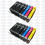 CLI581XXL PGI580XXL 2x Sets 5 & 4x Extra Black Ink Cartridges for Canon TS8350