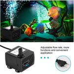 5W Repliables Pompe Submersible Pompe à Eau Sous L'Eau Pompe Aquarium 350L/H