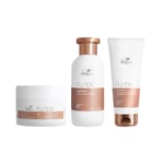 Wella Fusion Trio Shampoo 250ml + Conditioner 200ml + Mask 150ml