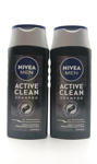 2X NIVEA Men Active Clean Shampoo, 250 ml pack B88