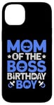 Coque pour iPhone 14 Plus Tenue de fête d'anniversaire Mom Of The Boss Like A Boss Mom