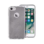 Protection PURO Coque Shine GEO IPHON 7 Argent