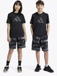 adidas Kids' Train Essentials AEROREADY Shorts, Camo Black