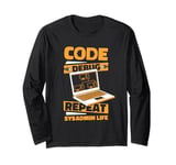 Code Debug Repeat Sysadmin Life IT operations administrator Long Sleeve T-Shirt