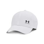 Under Armour M Iso-chill Armourvent Adj Casquette de baseball pour hommes, casquette de sport respirante avec visière, couleur blanc/gris