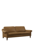 John Lewis Camber Leather Grand 3 Seater Sofa, Dark Leg