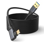 CableCreation Link Cable 10FT/3M 5Gbps Compatible with Oculus/Quest 2/Pico 4 Virtual Reality Headsets,USB 3.2 Gen1 USB C Link Cable for Gaming PC/Steam VR