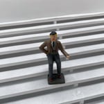 F555 - Greenhills Scalextric Carrera Seated Man Spectator 1.32 Scale Hand Painte