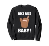 Cool Rice Design For Men Women White Food Cooker Rice Lover Sweatshirt