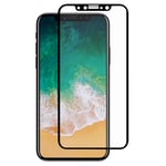 Apple iPhone X HAT PRINCE Kokopeittävä Arc Edge Karkaistu Lasi Näytön Suojakalvo - Transparentti 0.26mm Läpinäkyvä