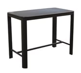 Table de jardin Eos en aluminium coloris graphite L.140 x l.74 x H.105 cm