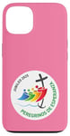 Coque pour iPhone 13 Jubileo Católico 2025 - Peregrinos de Esperanza - Rosa