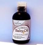 Organic Baby Oil 100ml All Body Moisturiser Cradle Cap 100% Natural & Pure