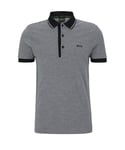 BOSS Green Mens Paule 4 Polo Shirt Charcoal - Grey - Size 2XL