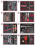 KS Tools 714.0330 - Composition d’Outils pour Servante d’Atelier Complète - 8 Tiroirs pour Servante - Outillage Mécanique et Bricolage avec Empreinte en Mousse Découpée au Laser - 354 Pièces