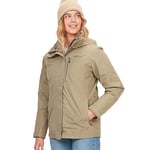 Marmot Wm's Ramble Component Jacket, Veste imperméable chaud, Veste de pluie légère à capuche 3 en 1, Imperméable coupe-vent et respirant, Femme, Vetiver, XS