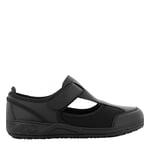 SAFETY JOGGER Chaussure de Sécurité pour Femme - Camille - Chaussure de Travail Légère et Confortable avec Scratch - Idéales pour Infirmières et Cuisine - Antidérapantes - Oxypas, Noir, 39 EU