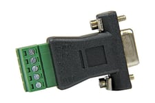 StarTech.com RS422 RS485 Serial DB9 to Terminal Block Adapter - Serial adapter - 5 pin terminal block to DB-9 (M) - black - DB92422 - seriel adapter - 5 pins terminalblok til DB-9