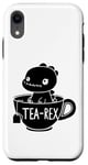 Coque pour iPhone XR Dinosaure drôle Tea-Rex T-Rex Dinosaure