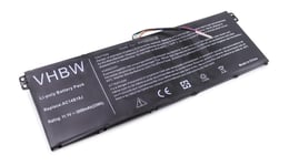 vhbw batterie remplace Acer KT.0040G.006, AC14B13J, AC14B18J, AC14B18J(3ICP5/57/80), AC14B18K pour laptop (3000mAh, 11,4V, Li-Polymère)